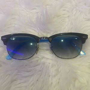 RARE Ray Ban 2156 blue-tint club masters.